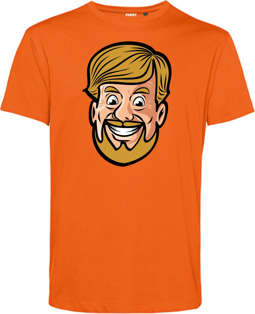 T-shirt Willy Cartoon | Koningsdag kleding | oranje t-shirt | Oranje | maat M